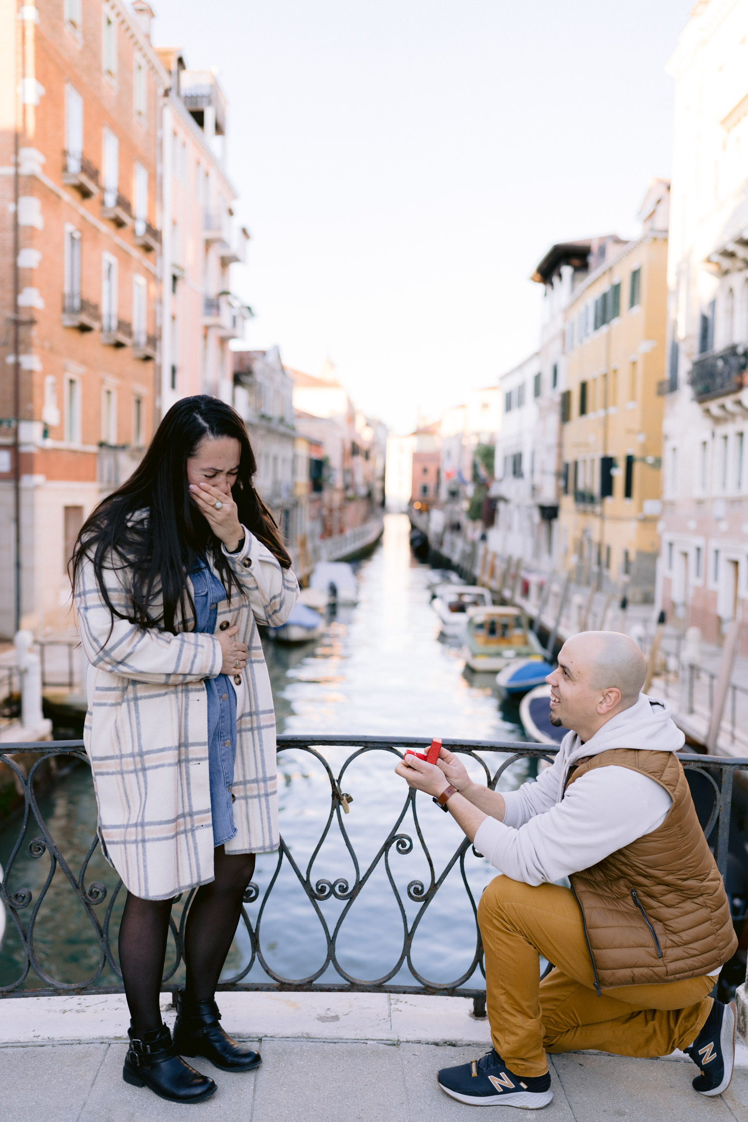 Italian surprise marriage proposal in Venice