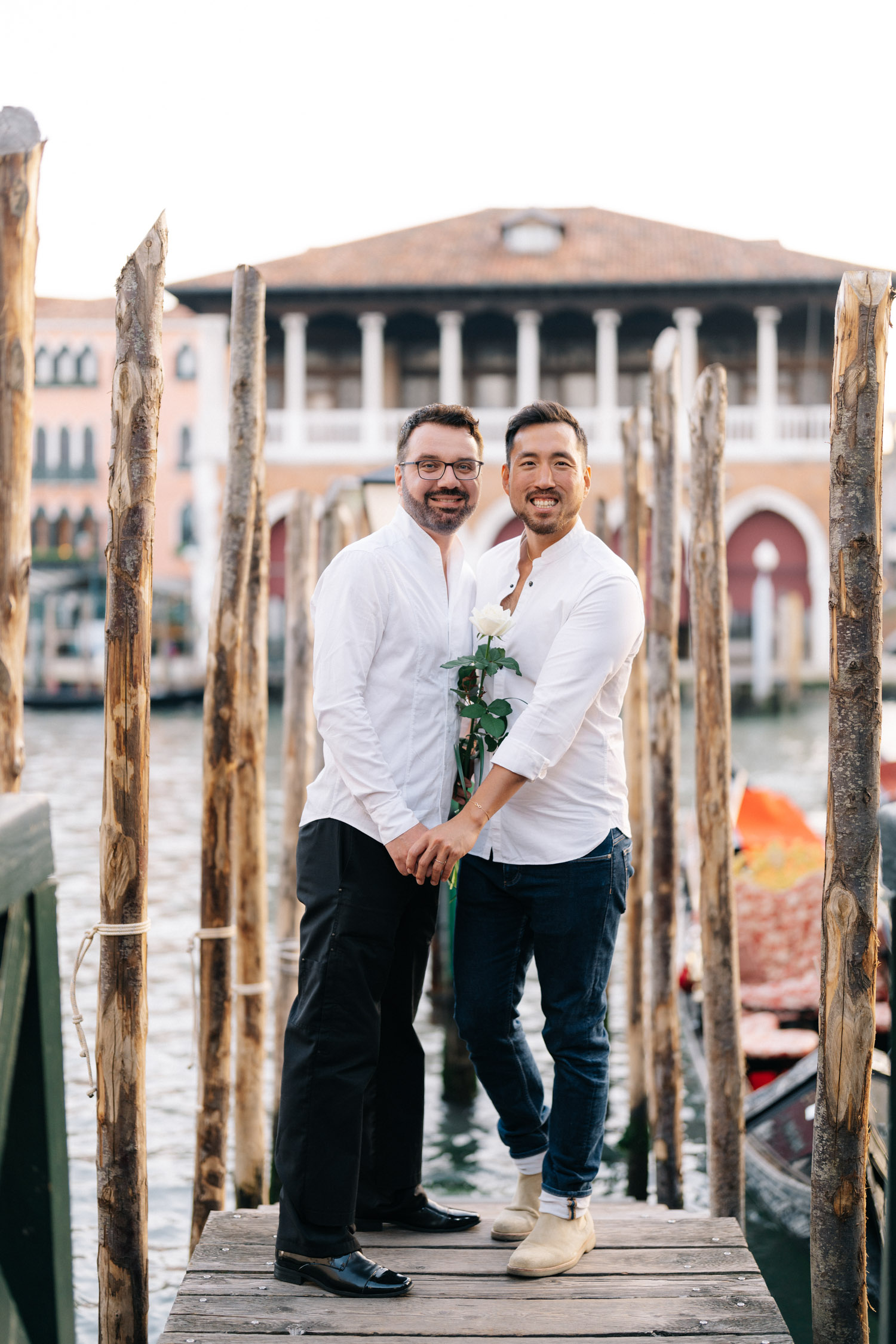 same sex surprise proposal photographer in Venice- Italy