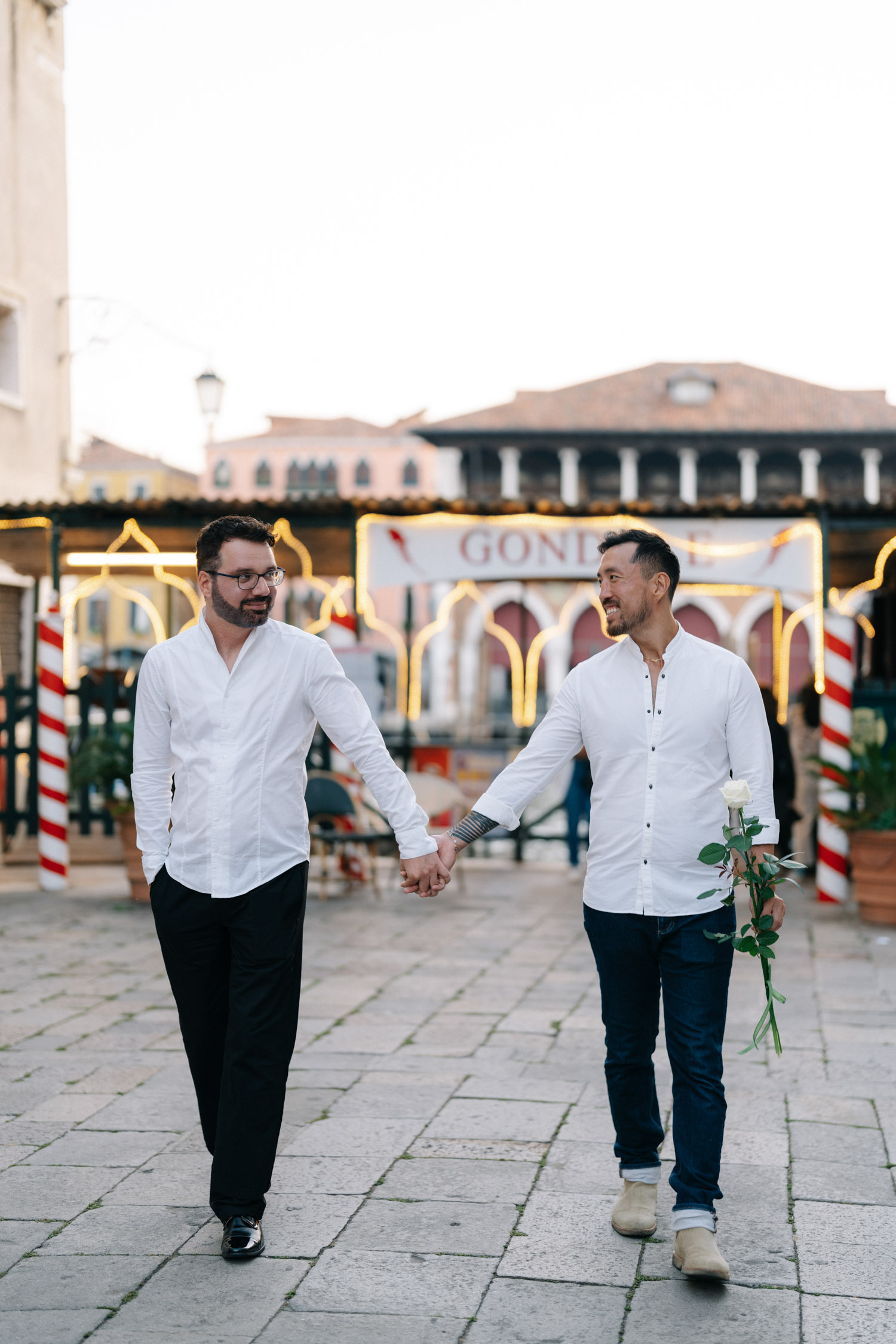 gay couple proposal photographer in Venice