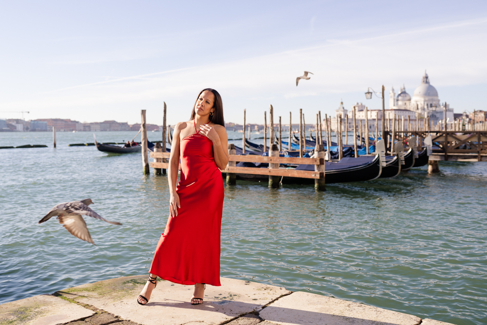 Top locations to take professional portraits, vacation, couples photoshoot in Venice by a local photographer.